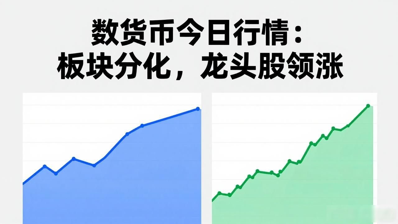 数字货币今日行情：板块分化，龙头股领涨