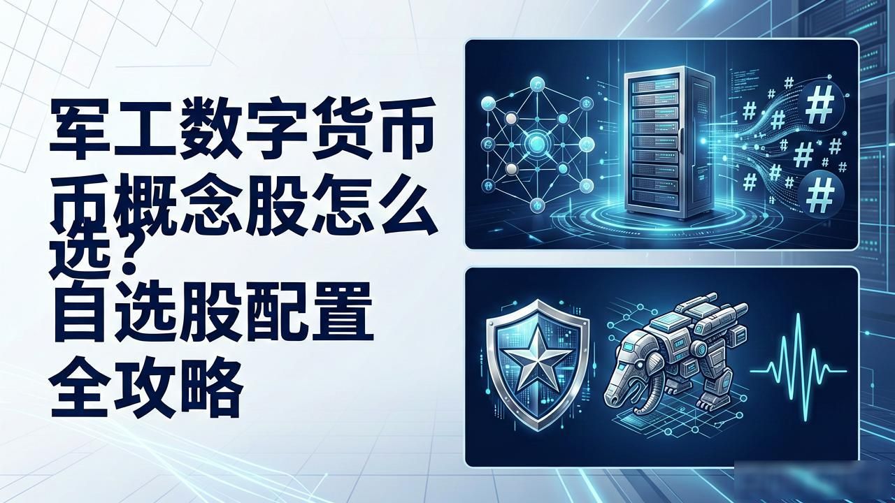 军工数字货币概念股怎么选？自选股配置全攻略