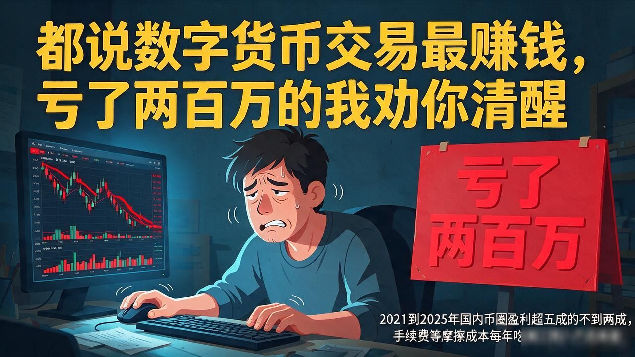 都说数字货币交易最赚钱，亏了两百万的我劝你清醒
