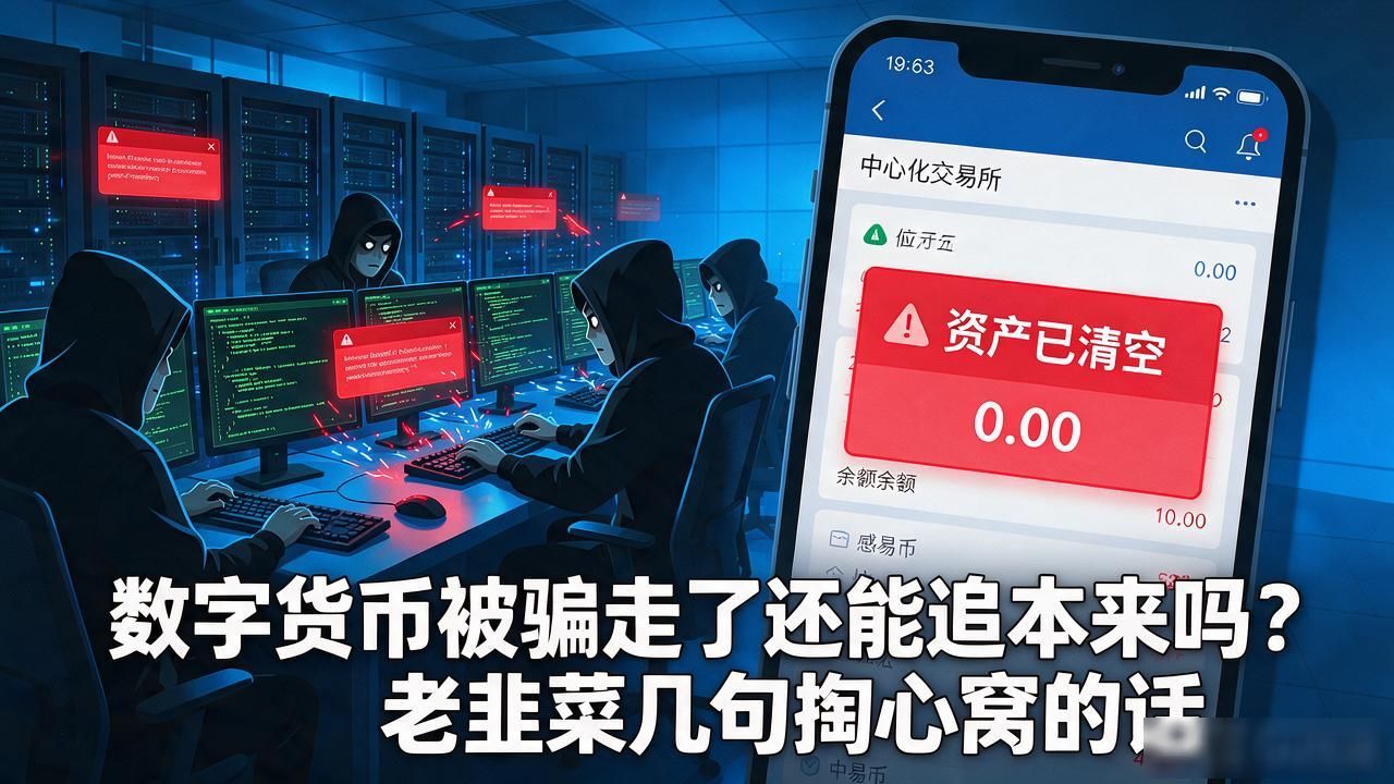 数字货币被骗走了还能追回来吗？老韭菜几句掏心窝的话